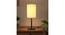 Karana Off White Shade Table Lamp With Black Metal Base (Black) by Urban Ladder - Design 1 Side View - 632191