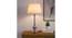 Meg Off White Shade Table Lamp With Silver Metal Base (Nickel) by Urban Ladder - Ground View Design 1 - 632222