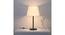 Laura Off White Shade Table Lamp With Black Metal Base (Black) by Urban Ladder - Rear View Design 1 - 632237
