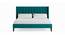Java Solid Wood King Non-Storage Normal Bed in Green colour (King Bed Size, Polished Finish) by Urban Ladder - Front View Design 1 - 632485