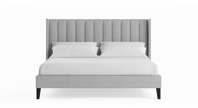 Brew. Solid Wood King Non-Storage Normal Bed in White colour (King Bed Size, Polished Finish) by Urban Ladder - Front View Design 1 - 632487