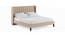 Bean Solid Wood King Non-Storage Normal Bed in Beige colour (King Bed Size, Polished Finish) by Urban Ladder - Design 1 Side View - 632490