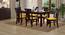 Fabio Solid Wood Dining Chair - Set of 2 (Mahogany Finish, Matty Yellow) by Urban Ladder - Full View - 632637