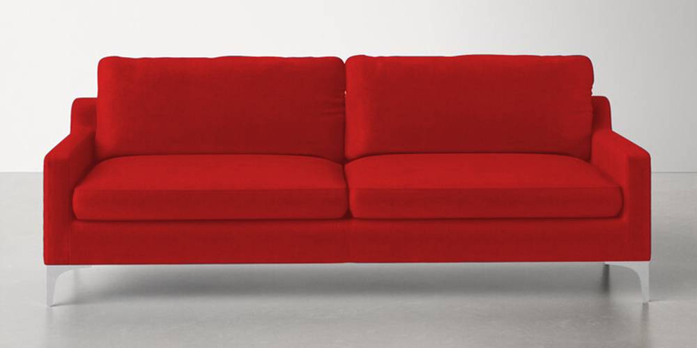 Velore Fabric Sofa (Red) by Urban Ladder - - 