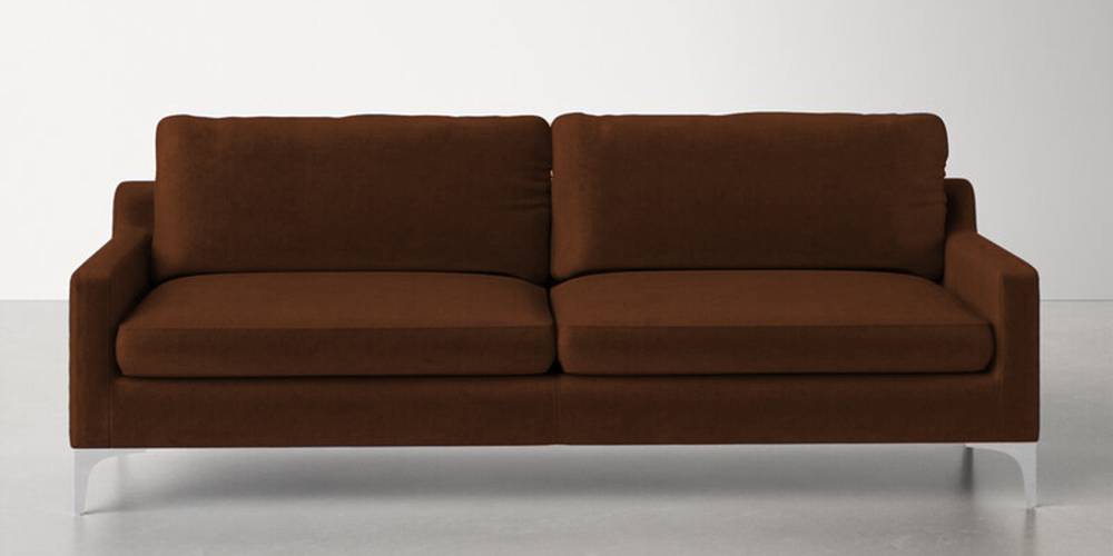 Velore Fabric Sofa (Brown) by Urban Ladder - - 