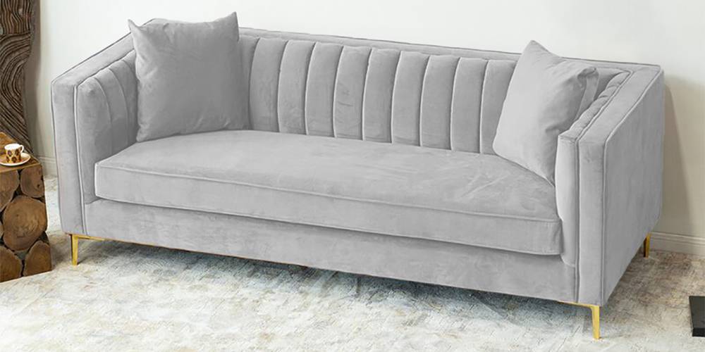 Tuxedo Fabric Sofa (Grey) by Urban Ladder - - 