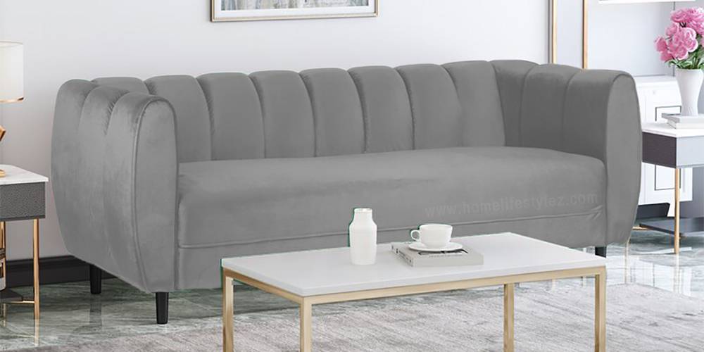 Camaride Fabric Sofa (Grey) by Urban Ladder - - 