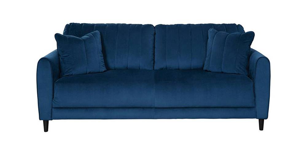 Angle Fabric Sofa (Navy Blue) by Urban Ladder - - 