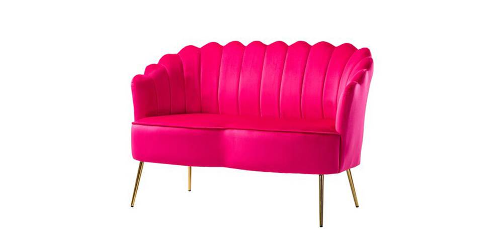 Ukraine Fabric Sofa (Pink) by Urban Ladder - - 