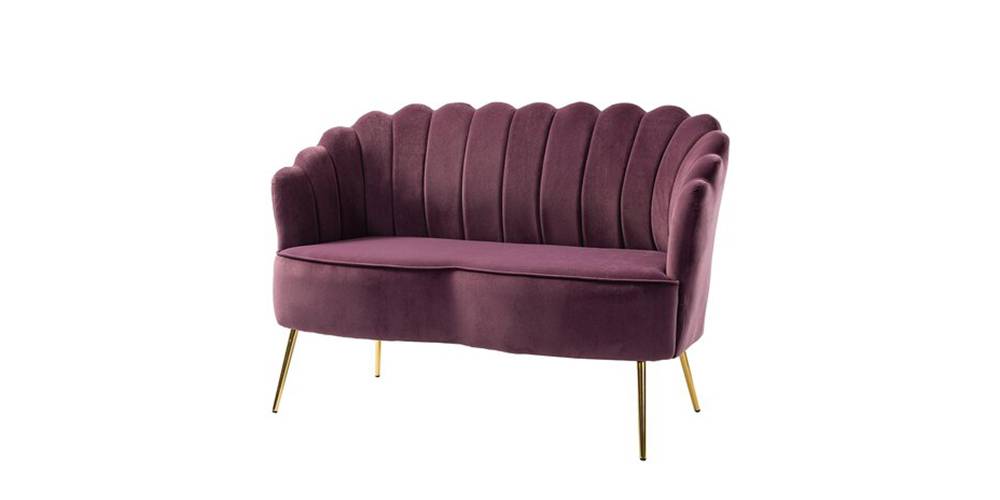 Ukraine Fabric Sofa (Purple) by Urban Ladder - - 