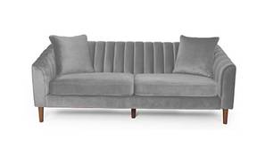 Mid Century Fabric Sofa (Grey)