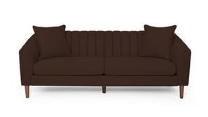 Mid Century Fabric Sofa (Brown)