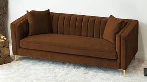 Tuxedo Fabric Sofa (Brown)
