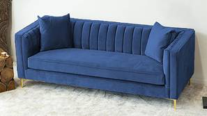 Tuxedo Fabric Sofa (Navy Blue)