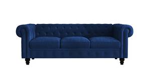 Azure Fabric Sofa (Navy Blue)