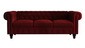 Azure Fabric Sofa (Maroon)