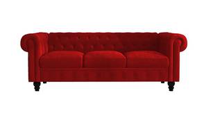 Azure Fabric Sofa (Red)
