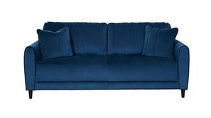 Angle Fabric Sofa (Navy Blue)