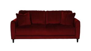 Angle Fabric Sofa (Maroon)