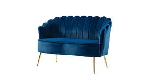 Ukraine Fabric Sofa (Navy Blue)