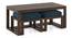 Avril Solid Wood Bench (Delft Blue, Mango Walnut Finish) by Urban Ladder - Ground View Design 1 - 633076