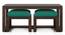Avril Solid Wood Bench (Lagoon Green, Mango Walnut Finish) by Urban Ladder - Rear View Design 1 - 633081