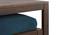 Avril Solid Wood Bench (Delft Blue, Mango Walnut Finish) by Urban Ladder - Design 1 Close View - 633084
