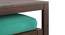 Avril Solid Wood Bench (Lagoon Green, Mango Walnut Finish) by Urban Ladder - Design 1 Close View - 633085