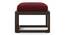 Avril Solid Wood Bench (Mango Walnut Finish, Rococco Red) by Urban Ladder - Design 1 Top View - 633089