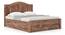 Ballito Solid Wood Box Storage Bed (Teak Finish, King Bed Size) by Urban Ladder - Design 1 Side View - 633103