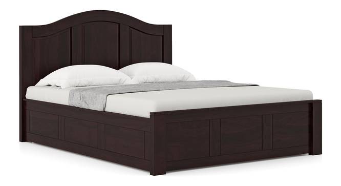 Ballito Solid Wood Box Storage Bed (Mahogany Finish, King Bed Size) by Urban Ladder - Design 1 Side View - 633104