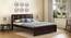 Durban Solid Wood Non Storage Bed (Mahogany Finish, Queen Bed Size) by Urban Ladder - Front View Design 1 - 633131