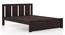 Durban Solid Wood Non Storage Bed (Mahogany Finish, King Bed Size) by Urban Ladder - Ground View Design 1 - 633139