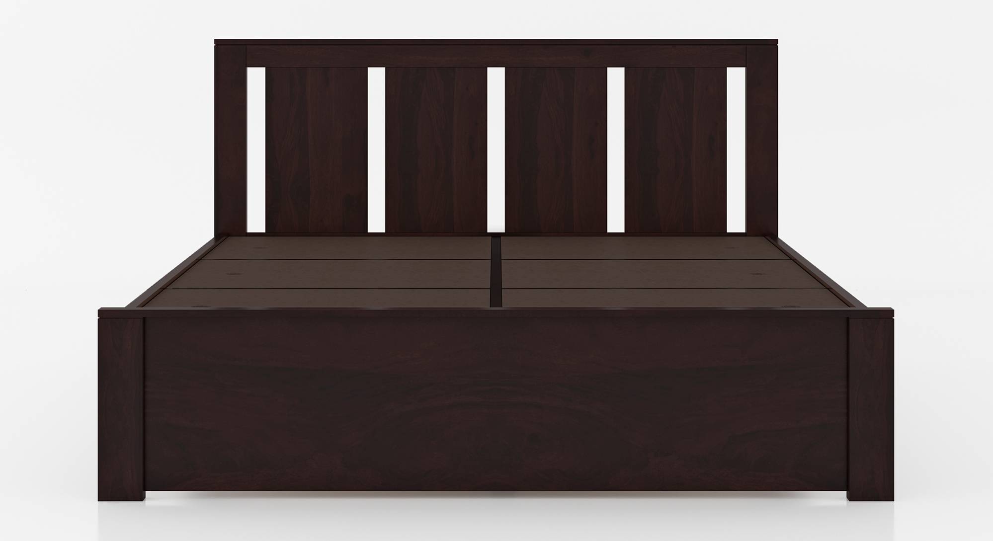 Durban Solid Wood Queen Size Bed in Mahogany Finish Urban Ladder