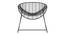 Hathwin Metal Outdoor Chair in Black Colour (Black) by Urban Ladder - Ground View Design 1 - 633201