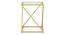 Laguine Metal Wood Side Table (Gold Finish) by Urban Ladder - Ground View Design 1 - 633202