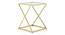 Laguine Metal Wood Side Table (Gold Finish) by Urban Ladder - Rear View Design 1 - 633210