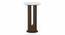 Orra Marble End Table in Mango Walnut Finish (Mango Walnut Finish) by Urban Ladder - Design 1 Side View - 633237