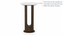 Orra Marble End Table in Mango Walnut Finish (Mango Walnut Finish) by Urban Ladder - Design 1 Storage Image - 633256