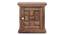Weave Solid Wood Bedside Table (Teak Finish) by Urban Ladder - Ground View Design 1 - 633311