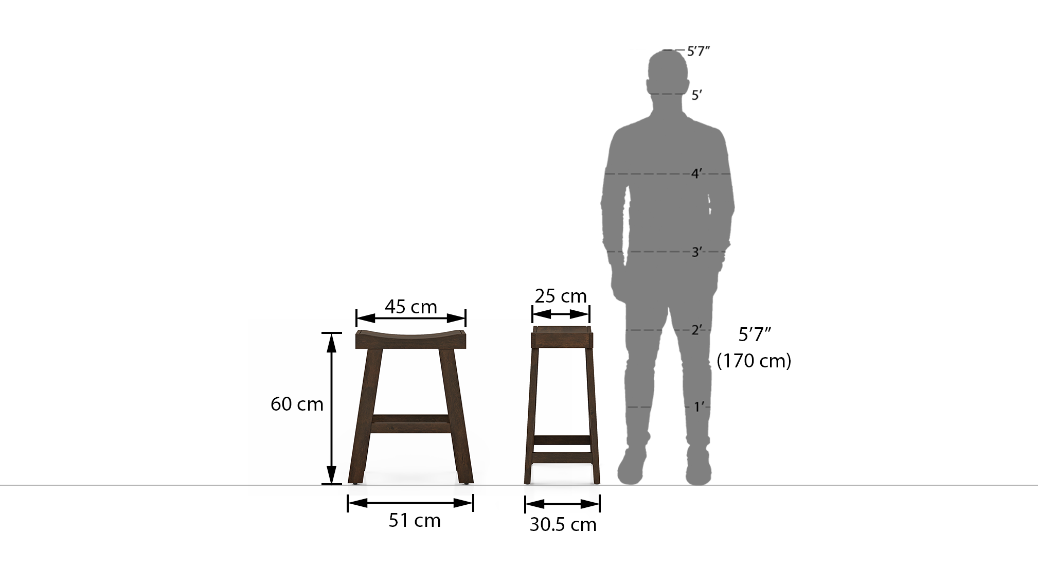 Tillman bar stool finish mango walnut 9