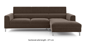 Chelsea Sectional Fabric Sofa (Daschund brown)
