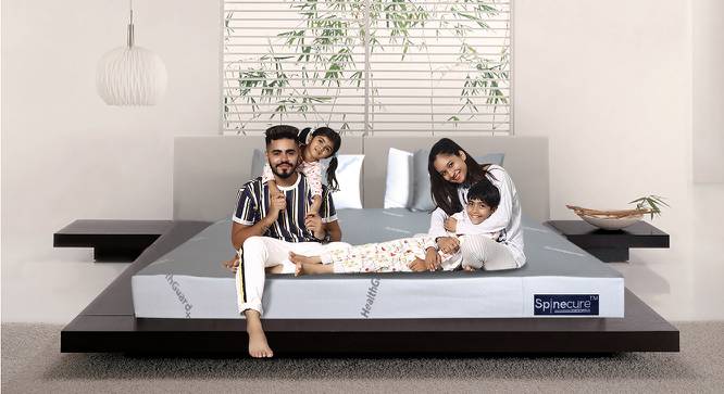 Spine-Opedic - India's First Health Guard+ Certified Anti-Bacterial Orthopedic Mattress - King Size (Grey, King Mattress Type, 78 x 72 in (Standard) Mattress Size, 6 in Mattress Thickness (in Inches)) by Urban Ladder - Front View Design 1 - 634736