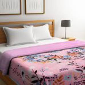 Home Decor In Bangalore Design Multicolor Floral 200 GSM Cotton Double Size Quilt