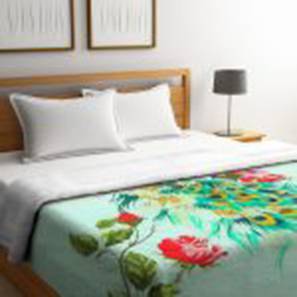 Home Decor In Bangalore Design Multicolor Floral 200 GSM Cotton Double Size Quilt