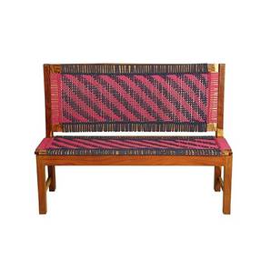 Diwan Design Blue & Pink Traditional TC Acacia Wood Diwan Set - Set of