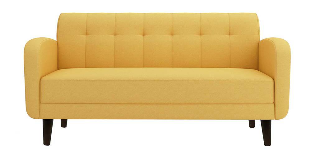 Swindon Fabric Sofa - Yellow (Yellow, 3-seater Custom Set - Sofas, None Standard Set - Sofas, Fabric Sofa Material, Regular Sofa Size, Regular Sofa Type) by Urban Ladder - - 
