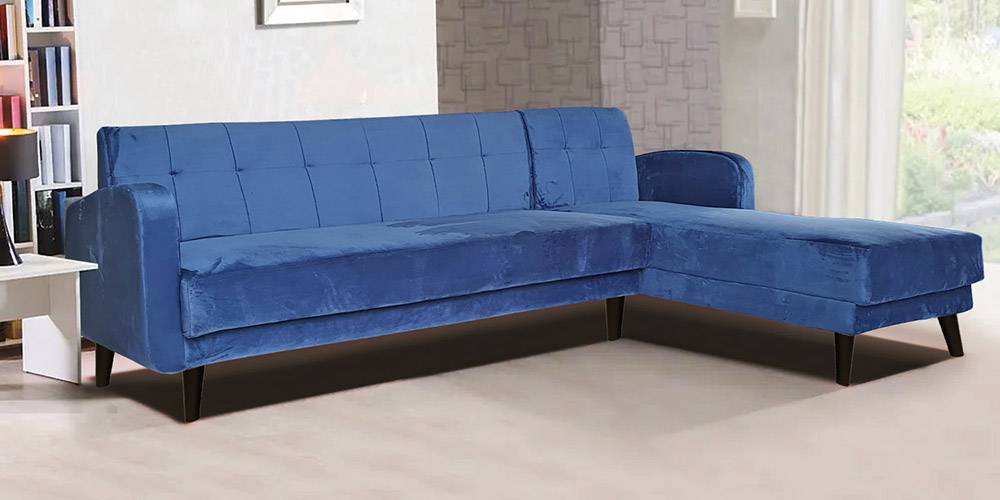 Swindon Sectional Fabric Sofa Blue Urban Ladder