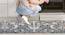 Madelynn Grey Abstract Plastic 109x24 inches Runner (Grey) by Urban Ladder - Front View Design 1 - 636886