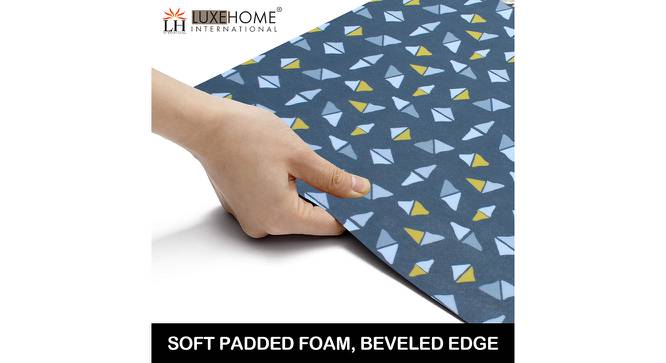 Skye Blue Abstract Plastic 72x24 inches Runner (Blue) by Urban Ladder - Front View Design 1 - 636948